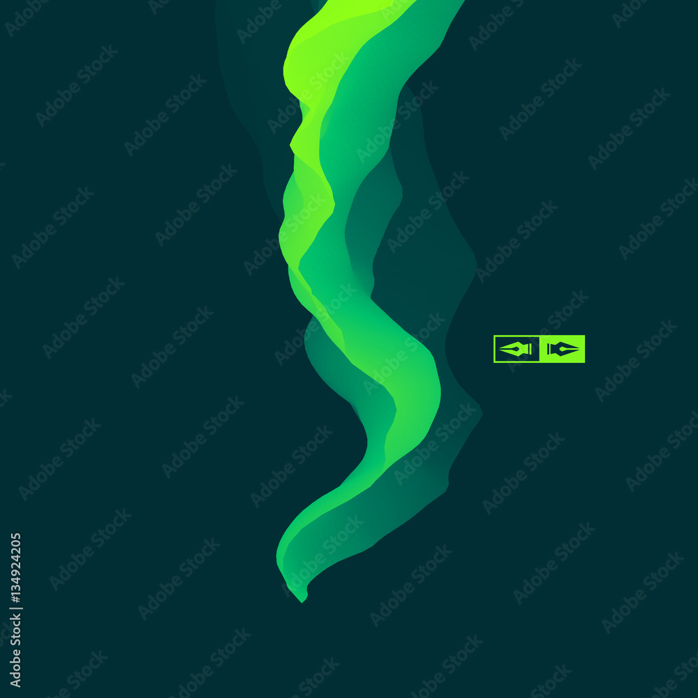 3D Wavy Background. Dynamic Effect. Modern Pattern. 3D Wavy Background. Dynamic Effect. Modern Pattern.