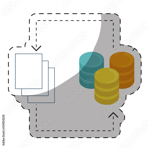 web hosting or data center related icons sticker image vector illustration design 