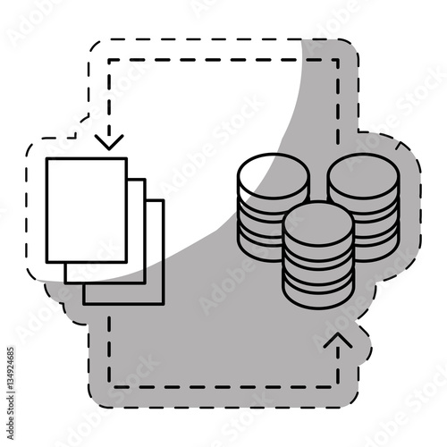 web hosting or data center related icons sticker image vector illustration design 