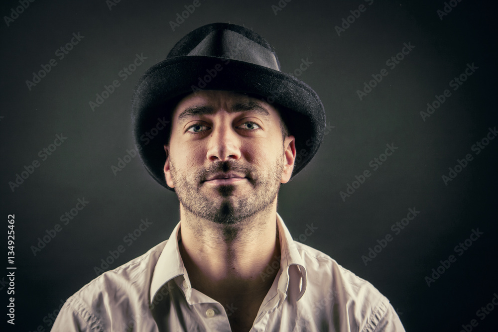 man with a hat man with a hat