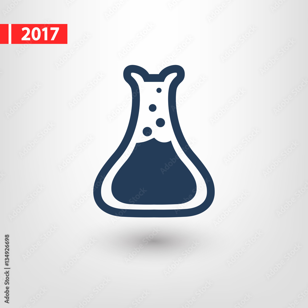 laboratory glass icon, vector illustration. Flat design style laboratory glass icon, vector illustration. Flat design style