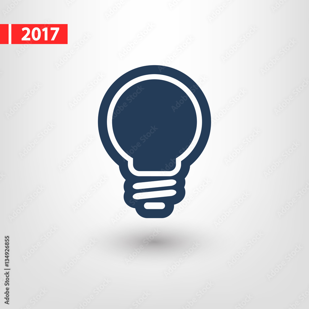 Light bulb icon, vector illustration. Flat design style Light bulb icon, vector illustration. Flat design style