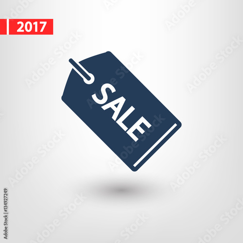 SALE tag icon, vector illustration. Flat design style 