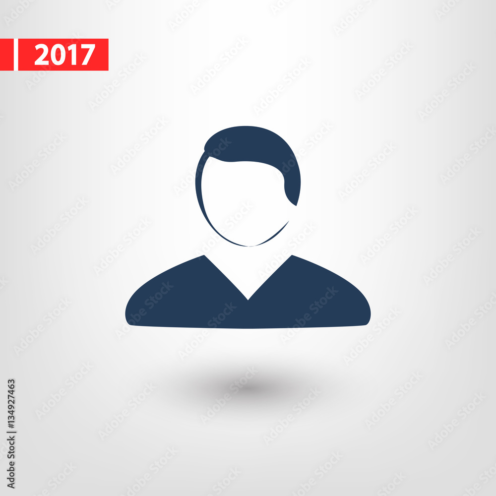 man icon, vector illustration. Flat design style man icon, vector illustration. Flat design style