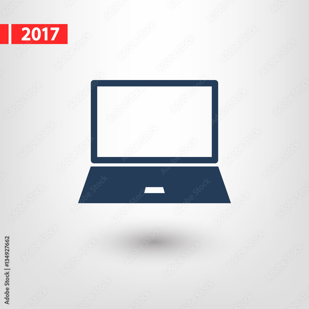 laptop icon, vector illustration. Flat design style laptop icon, vector illustration. Flat design style
