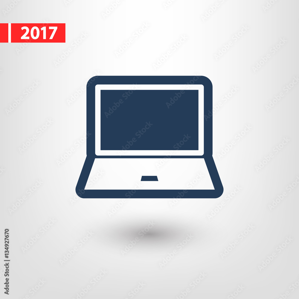 laptop icon, vector illustration. Flat design style laptop icon, vector illustration. Flat design style