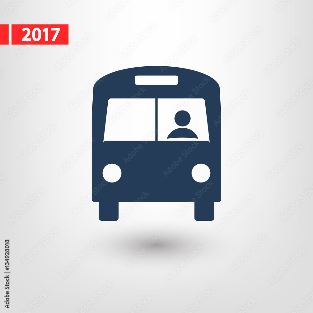 Bus icon, vector illustration. Flat design style Bus icon, vector illustration. Flat design style