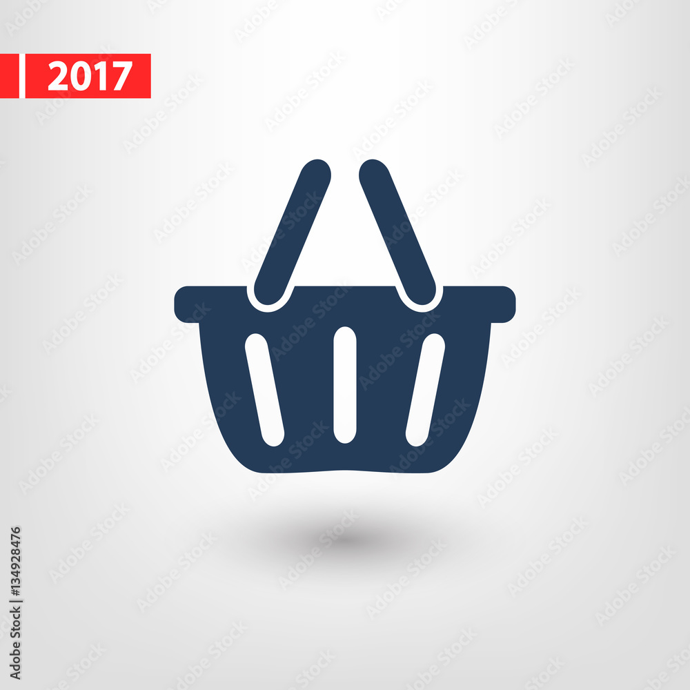 basket icon, vector illustration. Flat design style basket icon, vector illustration. Flat design style