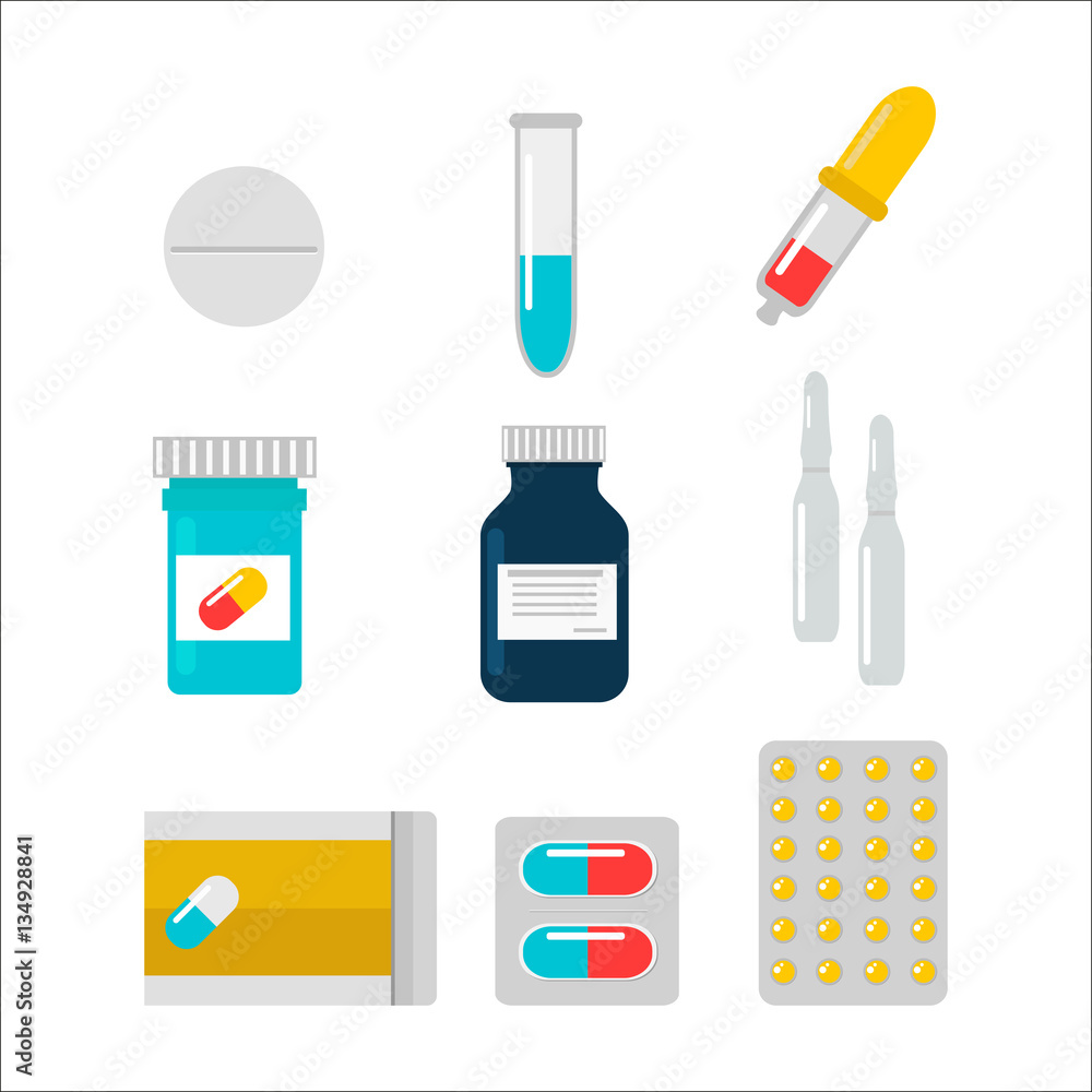 Tablet pills vector illustration. Tablet pills vector illustration.