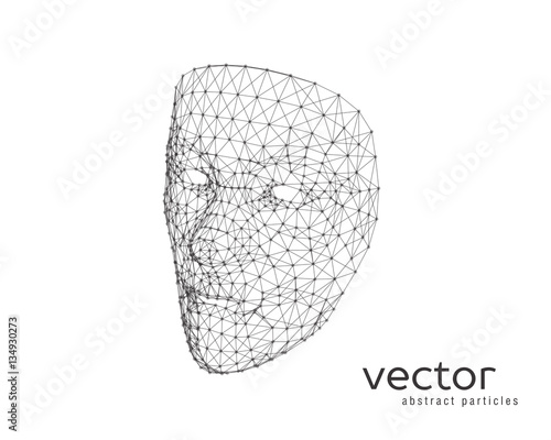 Vector illustration of human face