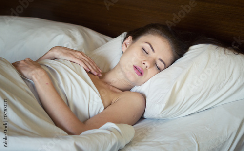 sleeping woman