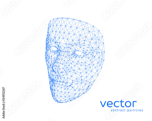 Vector illustration of human face