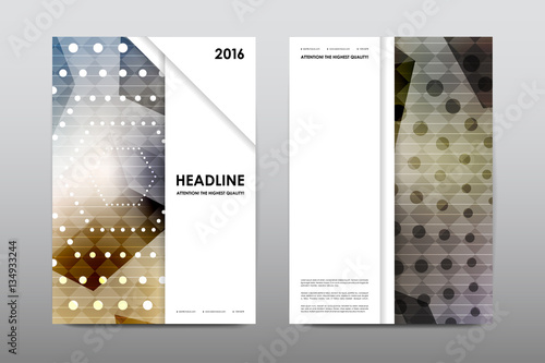 Brochure layout template flyer design vector, Magazine booklet cover abstract background