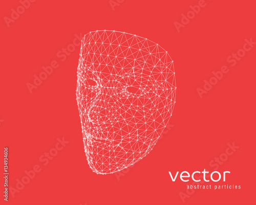 Vector illustration of human face