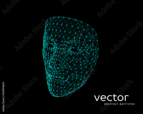 Vector illustration of human face