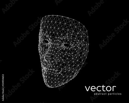 Vector illustration of human face