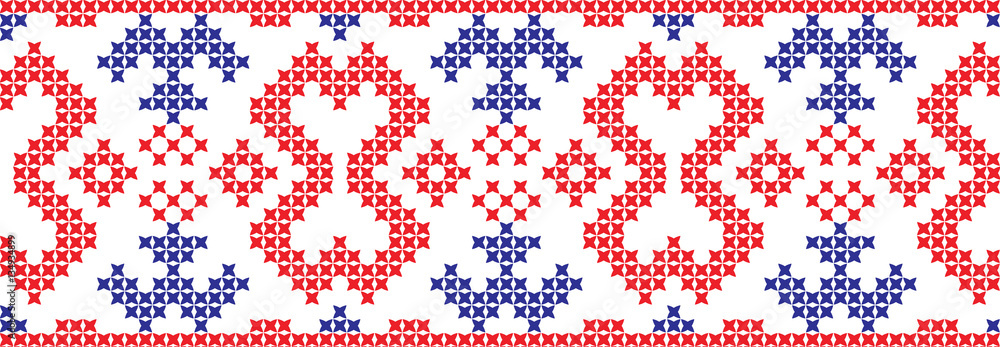 embroidered Ukrainian national pattern cross embroidered Ukrainian national pattern cross