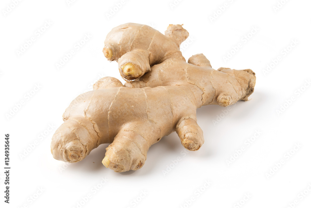 ginger on white background ginger on white background