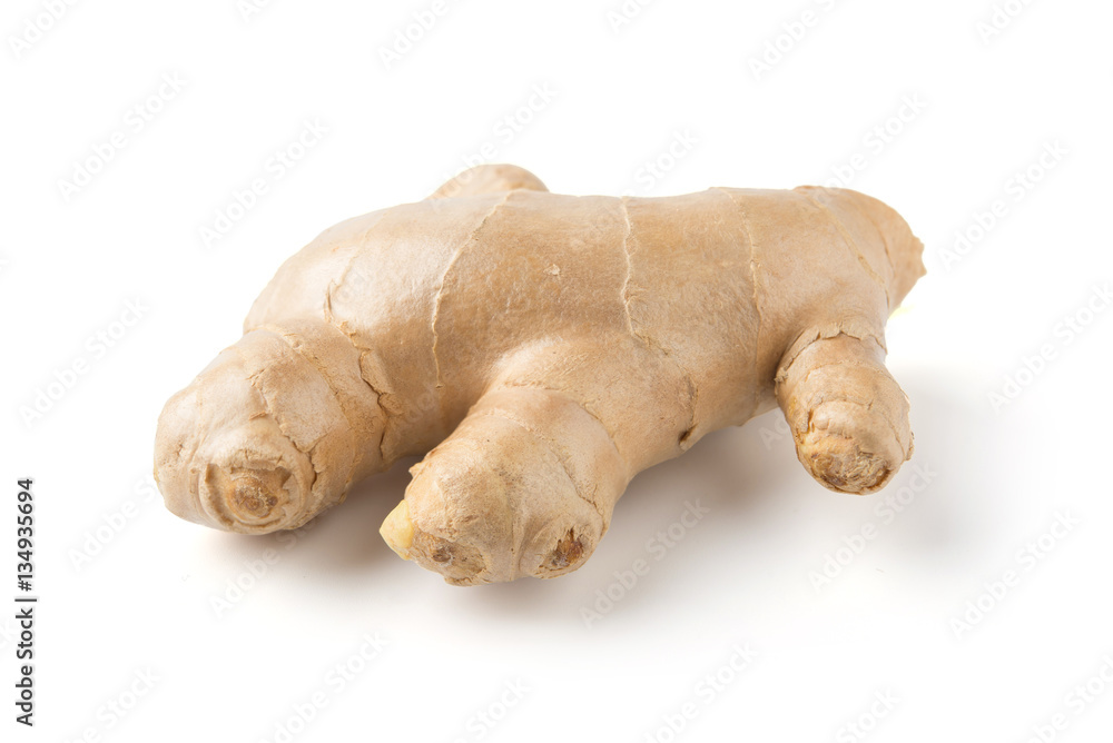 ginger on white background