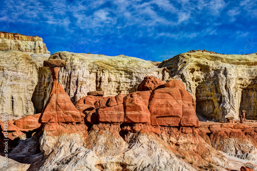 Toadstool hoodoo in Paria river rimrocks