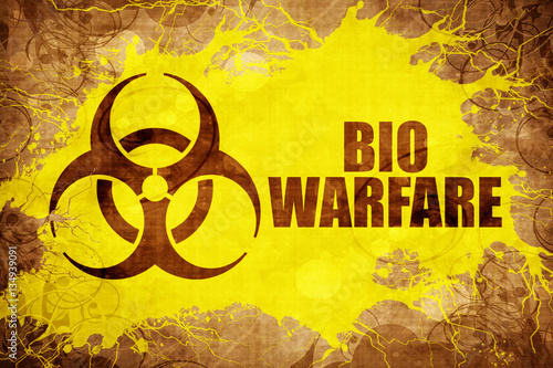 Canvas Print Grunge vintage Bio warfare