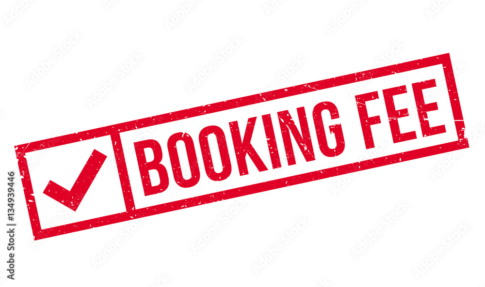 Booking Fee rubber stamp. Grunge design with dust scratches. Effects can be easily removed for a clean, crisp look. Color is easily changed. Booking Fee rubber stamp. Grunge design with dust scratches. Effects can be easily removed for a clean, crisp look. Color is easily changed.