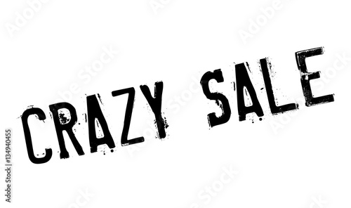 Crazy Sale rubber stamp. Grunge design with dust scratches. Effects can be easily removed for a clean, crisp look. Color is easily changed.