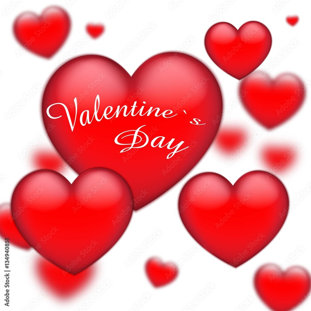 Valentine's day abstract background with hearts Valentine's day abstract background with hearts