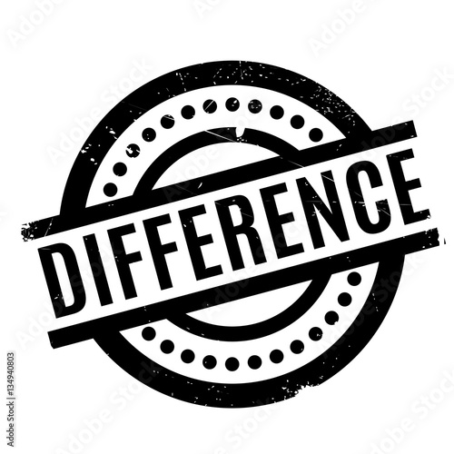 Difference rubber stamp. Grunge design with dust scratches. Effects can be easily removed for a clean, crisp look. Color is easily changed.