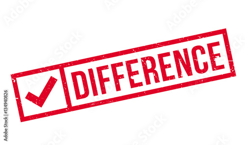 Difference rubber stamp. Grunge design with dust scratches. Effects can be easily removed for a clean, crisp look. Color is easily changed.
