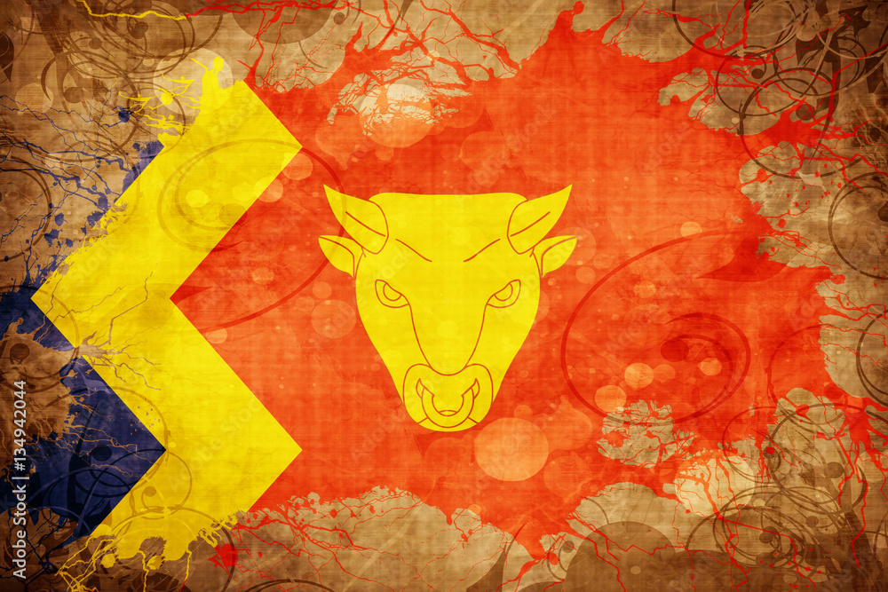 Naklejka premium Vintage Birmingham flag