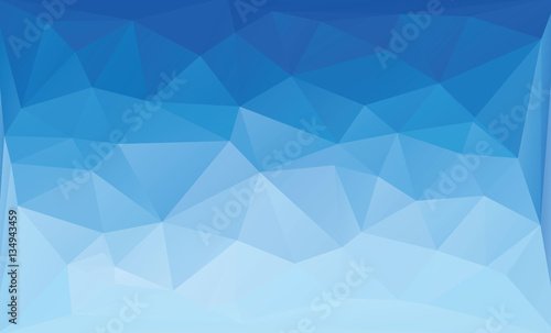 Polygonal blue background.