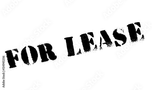 For Lease rubber stamp. Grunge design with dust scratches. Effects can be easily removed for a clean, crisp look. Color is easily changed.