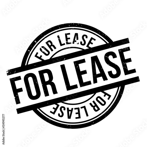For Lease rubber stamp. Grunge design with dust scratches. Effects can be easily removed for a clean, crisp look. Color is easily changed.