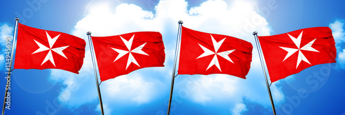 Konstfotografi Malta knights flag flag, 3D rendering