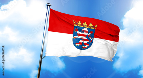 Hesse flag, 3D rendering photo