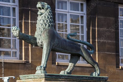 Heraldic Lion at Norwich City Hall photo