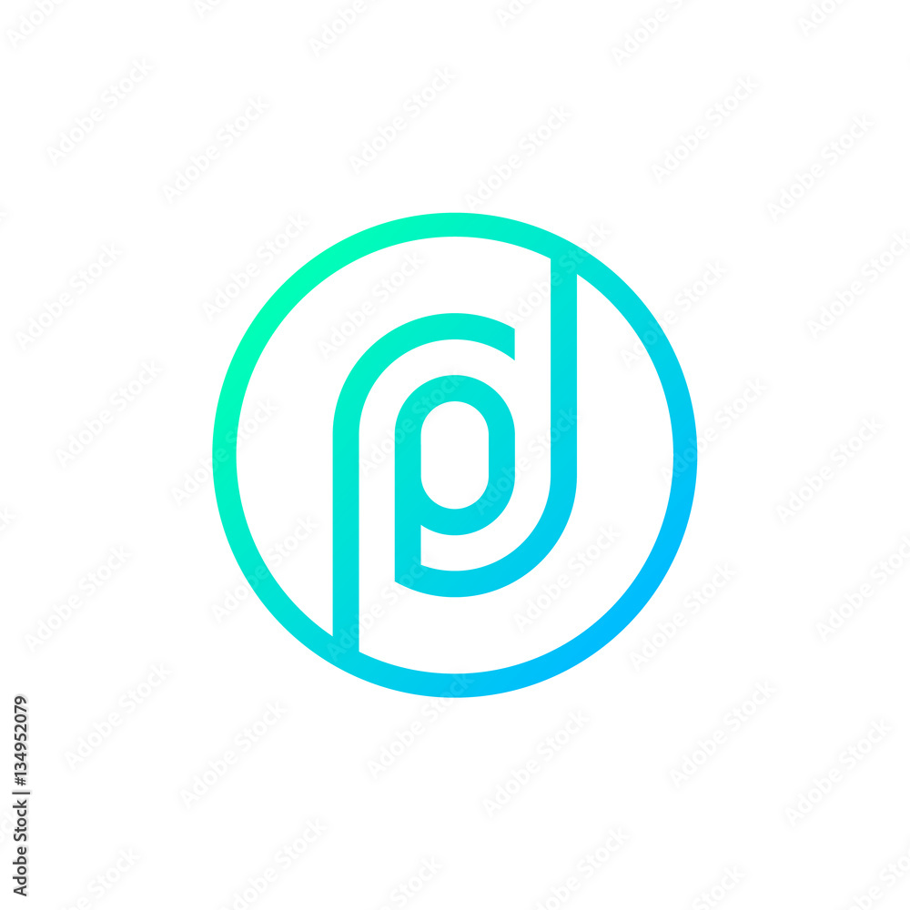 Letter O logo,Circle shape symbol,Digital,Technology,Media