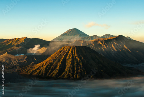 Sunrise at volcano Mount Bromo