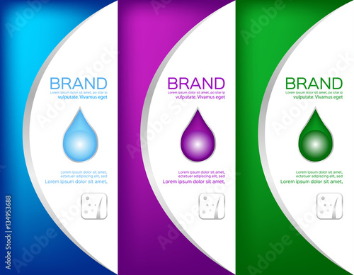 pack label vector , for foam lotion collagen shampoo