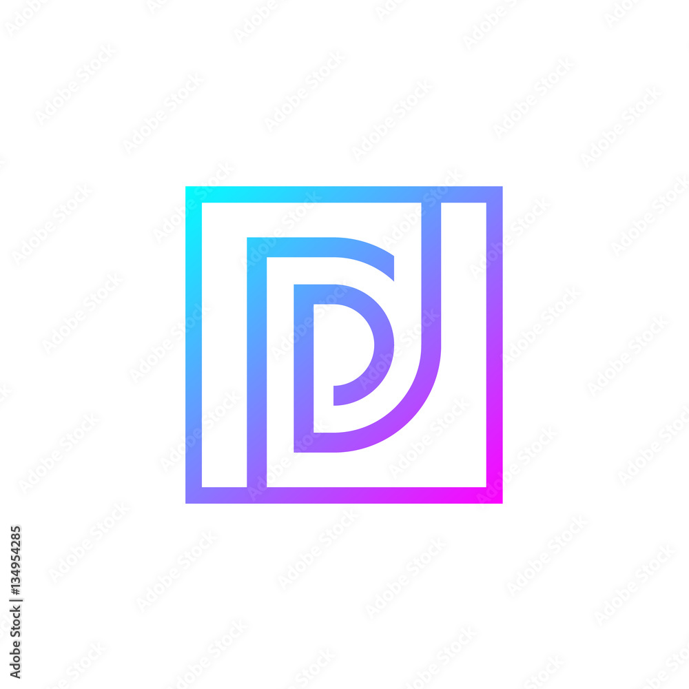 Letter D logo,Square shape symbol,Digital,Technology,Media Letter D logo,Square shape symbol,Digital,Technology,Media