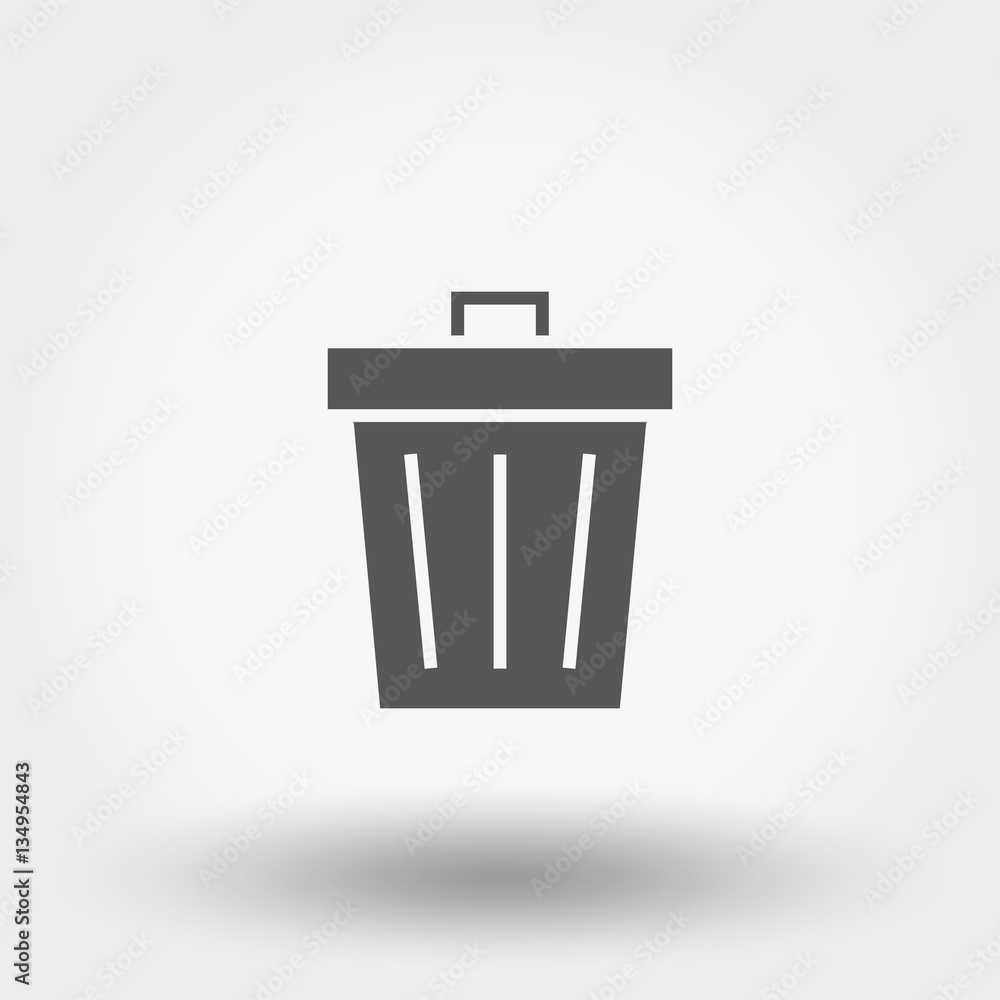 Trash can icon. Trash can icon.