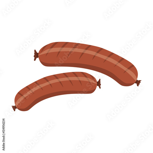 sausage flat icon