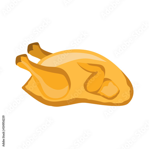 poultry meat flat icon