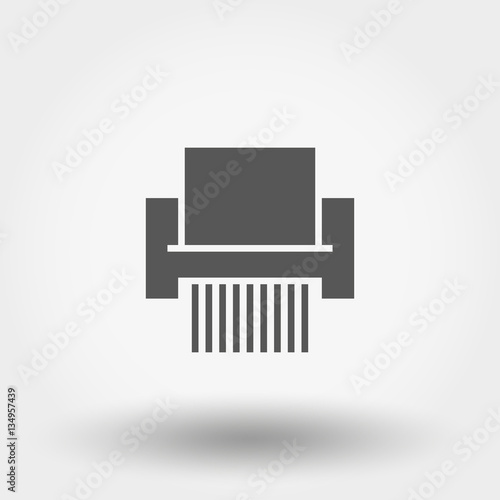 Shredder icon vector.