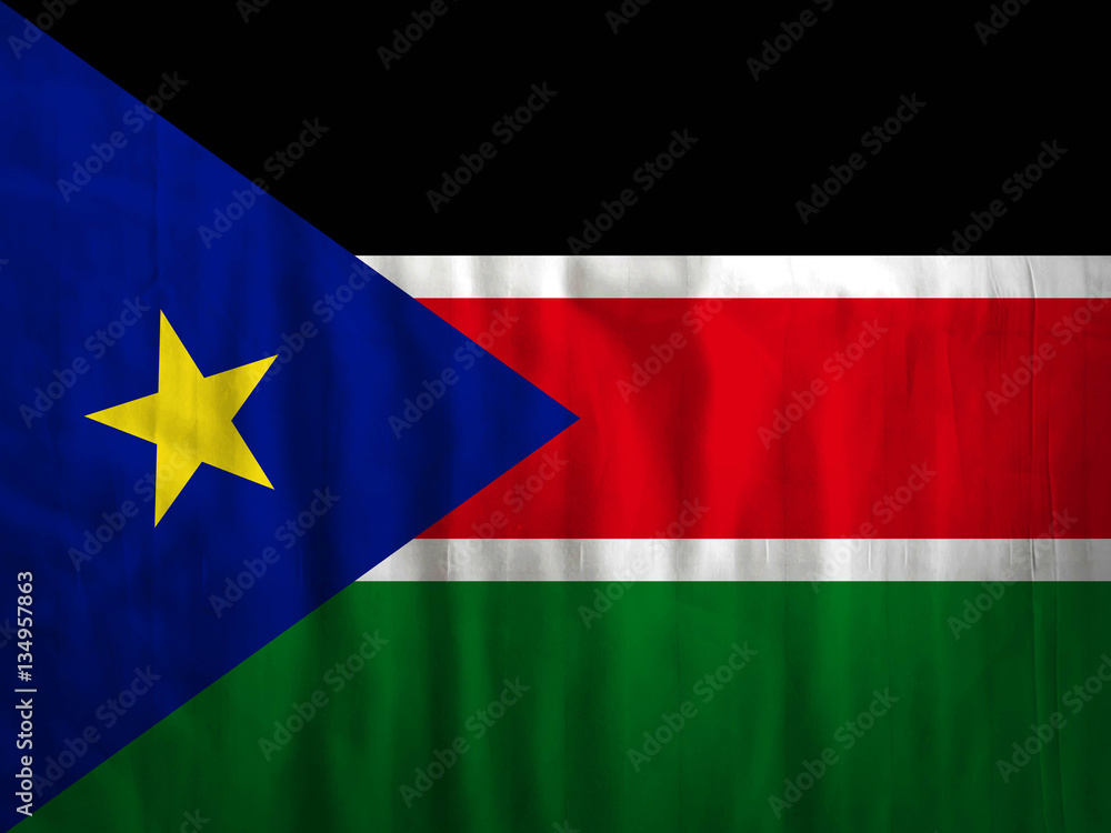 Sudan flag fabric texture textile Sudan flag fabric texture textile