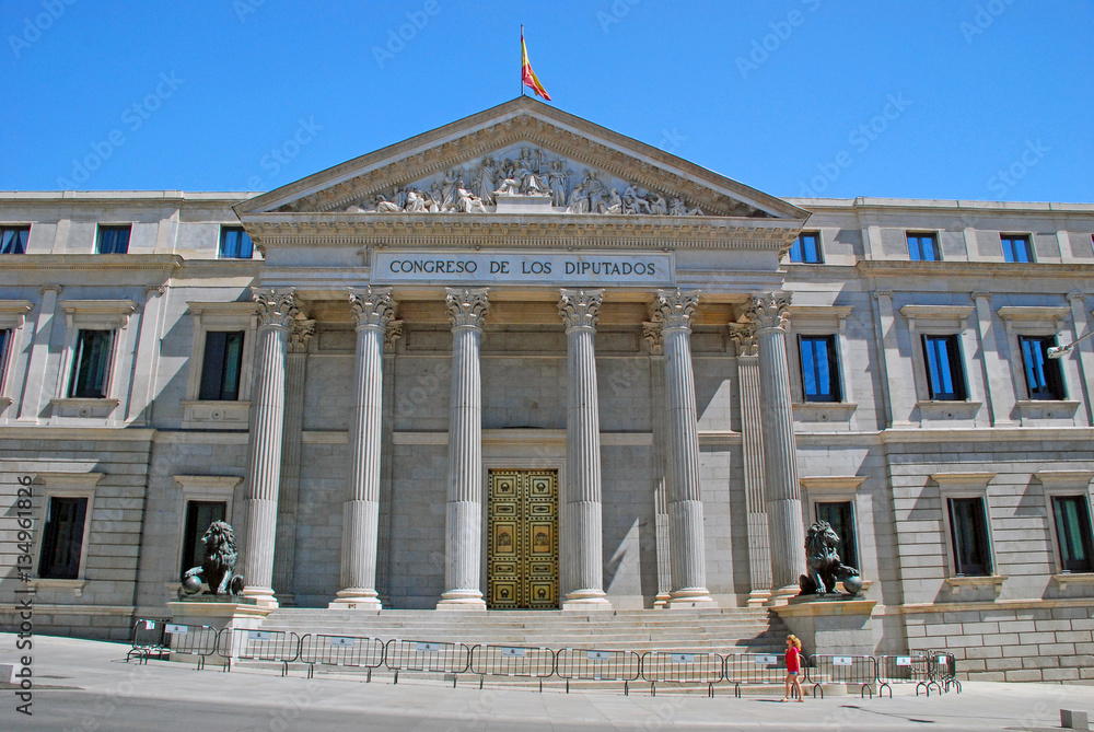 Congress of Deputies in Madrid, Spain
