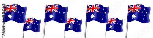 Banner. Flags. Australia 