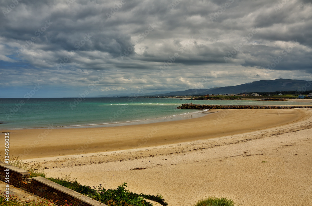Spanish destination, Galicia, north-west region, Foz beach