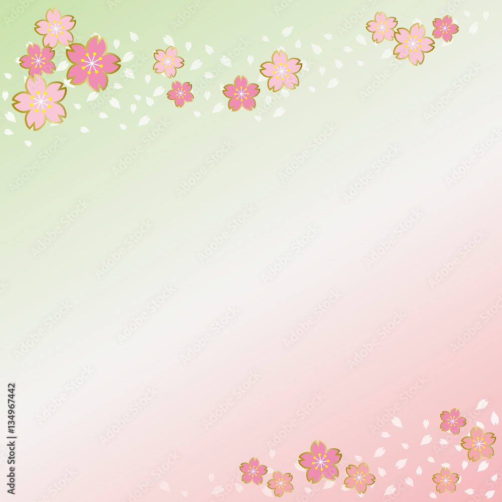 桜の背景素材